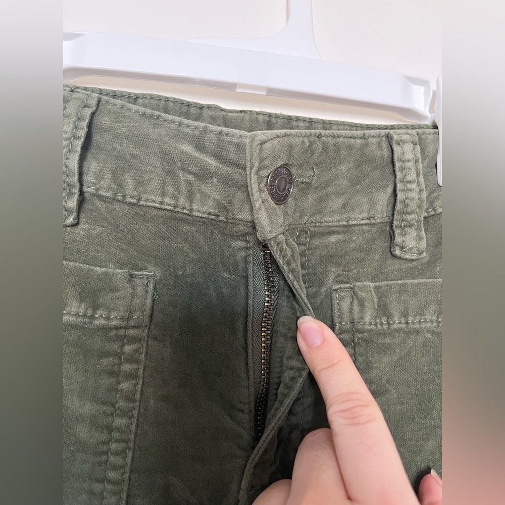 Free People High Time Kick Flare pants in Chive green corduroy - Picture 14 of 14